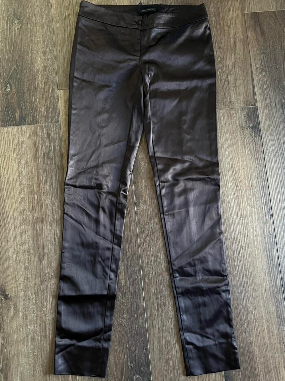 Vintage Patrizia Pepe Brown Satin Skinny Pants